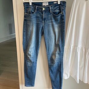 Frame Denim Women's Classic Blue Skinny Jeans